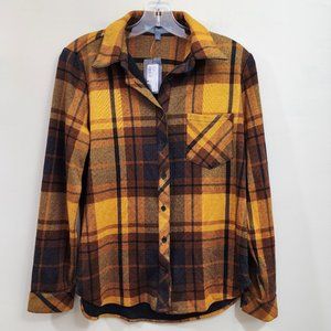 Elliot Lauren NWT button up super soft plaid flannel woman's size 4